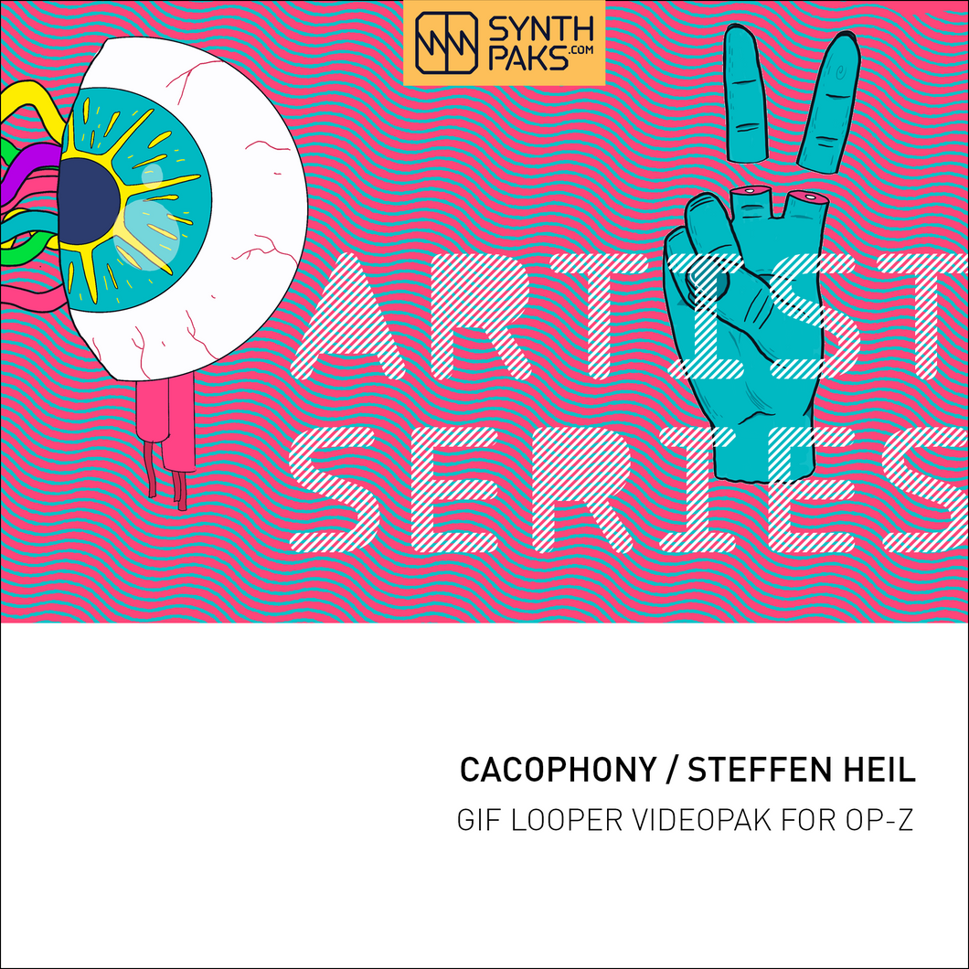 Cacophony - Artist Series - Steffen Heil - OP-Z App Videopak - Synthpaks